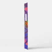 Coques Case-Mate iPhone Style violet, rose et vert fractal (Verso / Droite)