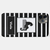 Coques Case-Mate iPhone Stylish Black Panther Cat White (Dos (Horizontal))
