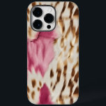 Coque Pour Pour iPhone 14 Pro Max Stylish Girly Rose White Gold Zebra<br><div class="desc">Style Girly Rose Or Blanc Zèbre</div>
