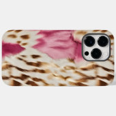 Coques Case-Mate iPhone Stylish Girly Rose White Gold Zebra (Verso (horizontal))