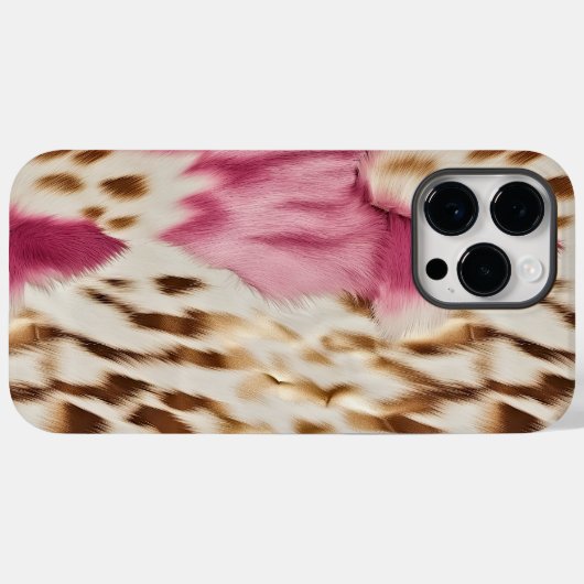 Coques Case-Mate iPhone Stylish Girly Rose White Gold Zebra (Verso (horizontal))