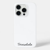 Coques Case-Mate iPhone Stylish Monogram Modern Minimalist White Script (Verso)