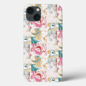 Coques Case-Mate iPhone Stylo bleu rose or marbre liquide encre esthétique (Verso)