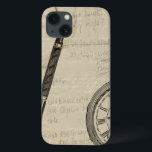 iPhone 13 Case Stylos de fontaine et Watchface avec des notes<br><div class="desc">On dirait que quelqu'un prenait beaucoup de notes ! Cette peinture contemporaine de stylos à fontaines et d'un mirador illustre la perte de temps pour les diverses activités banales, mais importantes, de nos vies. Obtenez votre copie aujourd'hui !</div>