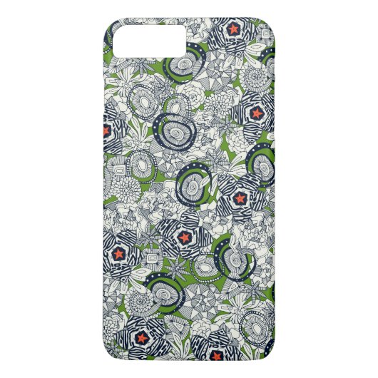 Coques Case-Mate iPhone succulentes vert orange étoile (Dos)