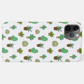 Coques Case-Mate iPhone Succulents et cactus illustrés mignons (Dos (Horizontal))