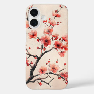 Coques iPhone 16 Succursale en fleurs de cerisier