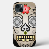 Coques Case-Mate iPhone Sucre à fleurs rouges (Verso)