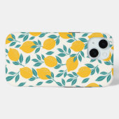 Coques Case-Mate iPhone Sucré Branches de citron Motif (Verso (horizontal))