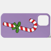 Coques Case-Mate iPhone Sucre de canne avec ruban vert (Verso (horizontal))