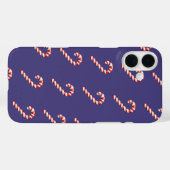 Coques Case-Mate iPhone Sucre de canne de Noël (Verso (horizontal))