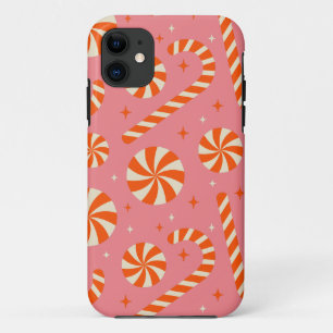 Case-Mate iPhone Case Sucre de canne Noël rétro motif