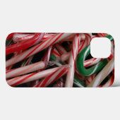 Coques Case-Mate iPhone Sucres de canne Noël Vacances Blanc Vert et Rouge (Verso (horizontal))