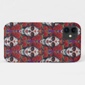 Coques Case-Mate iPhone Sugar Skull Art - Maquillage du crâne pour éblouir (Dos (Horizontal))