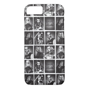 Coque iPhone 8/7 Suicide Squad   Yearbook Pattern