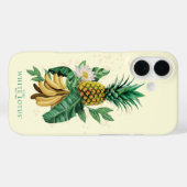 Coques Case-Mate iPhone Suite ananas au White Lotus (Verso (horizontal))