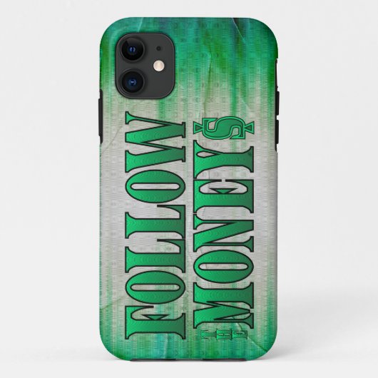 Coques Case-Mate iPhone Suivez l'argent - Grunge (Dos)