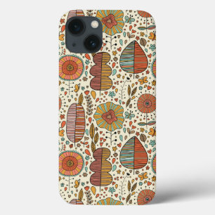 iPhone 13 Case Summer floral pattern made of leaves