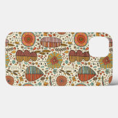 Coques Case-Mate iPhone Summer floral pattern made of leaves (Verso (horizontal))