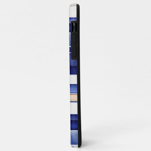 Coques Case-Mate iPhone Summer Navy Blue Modern Boot Stripes Collection (Dos/Gauche)