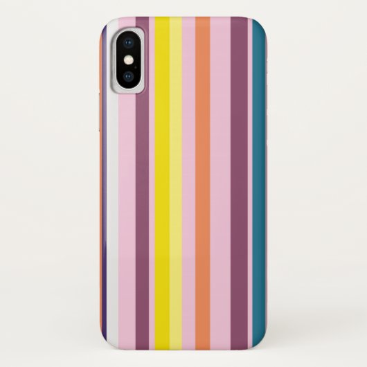 Coques Case-Mate iPhone Summer Stripes iApple iPhone X, à peine là (Dos)
