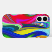 Coques Case-Mate iPhone Summerrainbow, Rainbowart 3D Abstrait (Verso (horizontal))