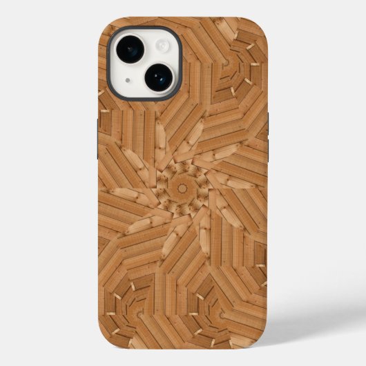 Coques Case-Mate iPhone Sun Deck - Bois Starburst Mosaic (Verso)
