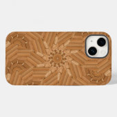 Coques Case-Mate iPhone Sun Deck - Bois Starburst Mosaic (Verso (horizontal))