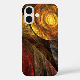 Coques iPhone 16 Sun Flower Floral Moderne Art Motif Abstrait