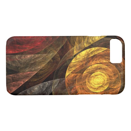 Coques Case-Mate iPhone Sun Flower Floral Moderne Art Motif Abstrait (Dos (Horizontal))