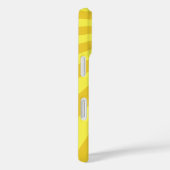 Coques Case-Mate iPhone Sunburst Jaune "Ajouter votre nom" (Verso / Droite)