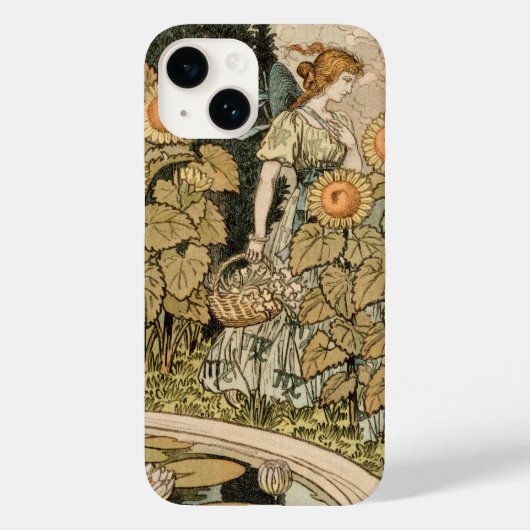 Coques Case-Mate iPhone Sunflower Art Nouveau Jardin Grasset Femme (Verso)