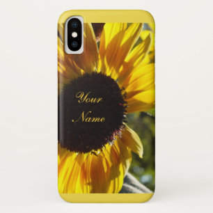 Coque iPhone X Sunflower du matin *Personnalisable