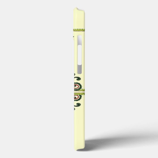 Coques Case-Mate iPhone Sunflower Folk Pattern and your name (Verso / Gauche)
