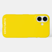 Coques Case-Mate iPhone Sunflower jaune Nom de la couleur (Verso (horizontal))