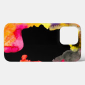 Coques Case-Mate iPhone Sunflower lady silhouette watercolor art (Verso (horizontal))