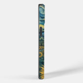 Coques Case-Mate iPhone Sunflower Meadow in the Starry Night (Verso / Droite)