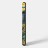 Coques Case-Mate iPhone Sunflower Meadow in the Starry Night (Verso / Gauche)