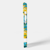 Coques Case-Mate iPhone Sunflower Painting Monogrammed (Verso / Gauche)