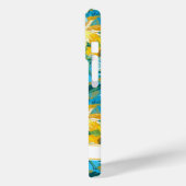 Coques Case-Mate iPhone Sunflower Painting Monogrammed (Verso / Gauche)