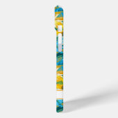 Coques Case-Mate iPhone Sunflower Painting Monogrammed (Verso / Gauche)