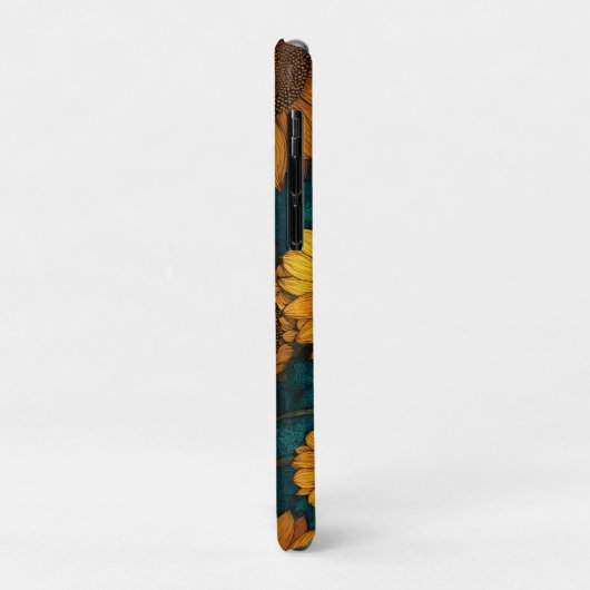 Coques Case-Mate iPhone Sunflower Pattern – Summer Floral (Dos/Gauche)