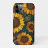 Coques Case-Mate iPhone Sunflower Pattern – Summer Floral (Dos)