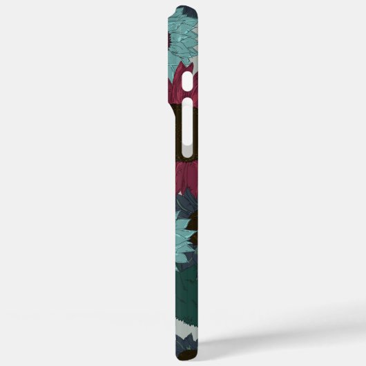 Coques Case-Mate iPhone Sunflower Pattern Warm Tones iPhone Case (Verso / Gauche)