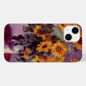 Coques Case-Mate iPhone Sunflowers par Claude Monet (Verso (horizontal))