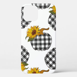Case-Mate iPhone Case Sunflowers Plaid Citrouille sans couture motif. Fa