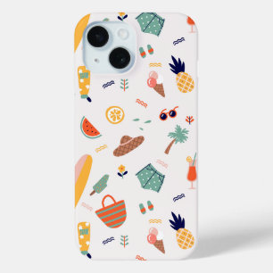 Coque Pour iPhone 15 Sunny Beach Fun Motif