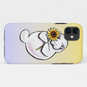 Coques Case-Mate iPhone Sunny Manatee Off-Leash Art™ (Dos (Horizontal))