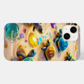Coques Case-Mate iPhone "Sunny Shore Friends" (Verso (horizontal))