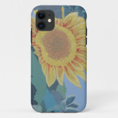 Coques Case-Mate iPhone Sunny Summer Yellow Sunflower abstrait moderne (Dos)